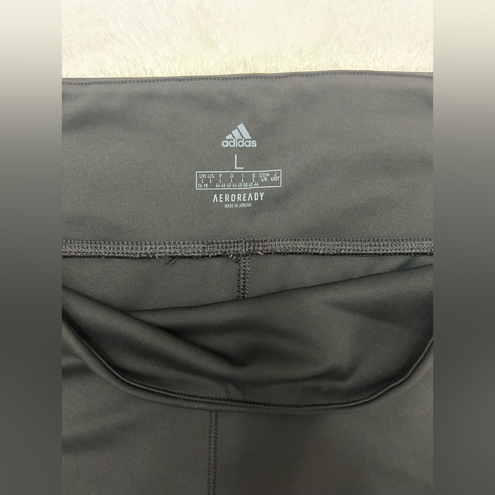 Adidas women’s size large black Y2K full length performance leggings - Picture 8 of 11